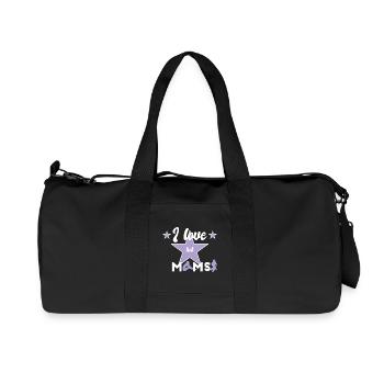Hot Moms - I Love - Recycelte Canvas-Sporttasche von Stanley/Stella - Schwarz - Vorne