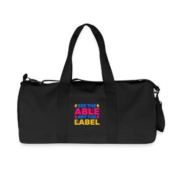 See The Able Not The Label - Recycled Canvas Sports Bag by Stanley/Stella - black - Front