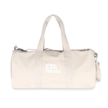 africa is not for sale - Sac de sport en toile recyclée Stanley/Stella - blanc naturel - Devant