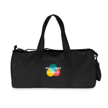 BONNE ANNEE. SAINT SYLVESTRE. NOUVELLE ANNÉE - Sac de sport en toile recyclée Stanley/Stella - noir - Devant