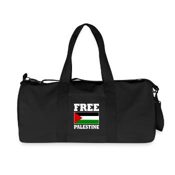 Free palestine - Recycled Canvas Sports Bag by Stanley/Stella - black - Front