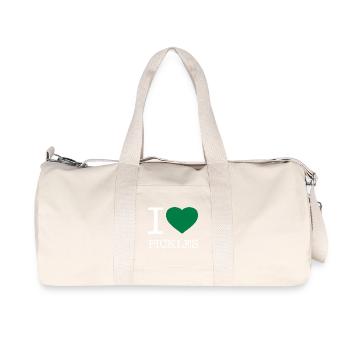 I LOVE PICKLES - Recycled Canvas Sports Bag by Stanley/Stella - natural - Front