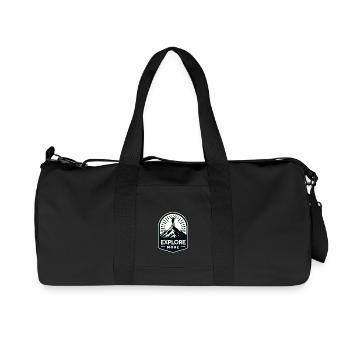 Explore more - Wanderer - Recycled Canvas Sports Bag by Stanley/Stella - black - Front