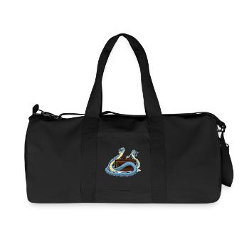 Schlange Kuchen - Recycelte Canvas-Sporttasche von Stanley/Stella - Schwarz - Vorne