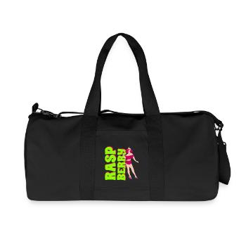 Vintage Pin-up Framboise - Sac de sport en toile recyclée Stanley/Stella - noir - Devant