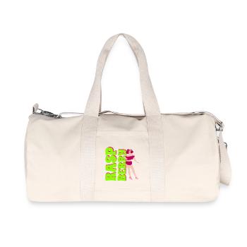 Vintage Raspberry Pin-up - Recycled Canvas Sports Bag by Stanley/Stella - natural - Front