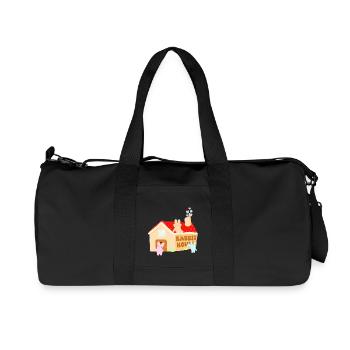 Das Kaninchenhaus - Recycelte Canvas-Sporttasche von Stanley/Stella - Schwarz - Vorne