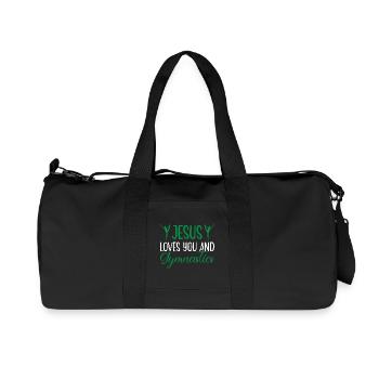 Gymnastik Training Fitness Gym - Recycelte Canvas-Sporttasche von Stanley/Stella - Schwarz - Vorne