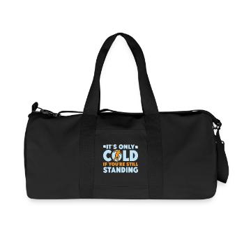 Running Run Only Cold If You´re Standing Marathon - Recycelte Canvas-Sporttasche von Stanley/Stella - Schwarz - Vorne