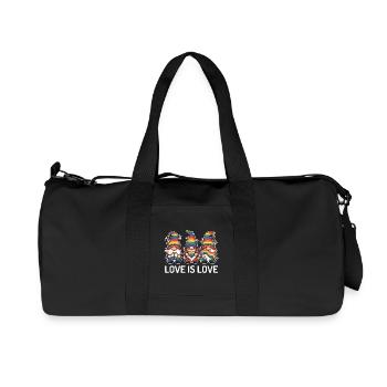LGBTQ Pride Month - Liebe ist Liebe - Recycelte Canvas-Sporttasche von Stanley/Stella - Schwarz - Vorne