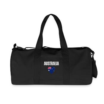 J’aime l’Australie, drapeau de l’Australie - Sac de sport en toile recyclée Stanley/Stella - noir - Devant