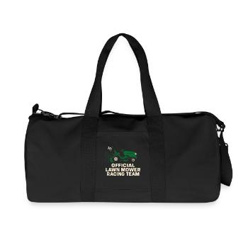 Lawn Mower Racing Lawn Mower Racing Lawn Mower - Recycled Canvas Sports Bag by Stanley/Stella - black - Front