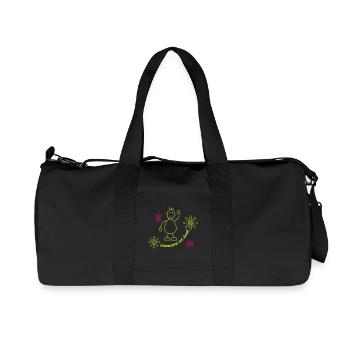 niemand_ist_doof_002 - Recycelte Canvas-Sporttasche von Stanley/Stella - Schwarz - Vorne