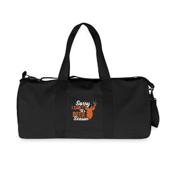 Désolé, je ne peux pas, c’est la saison des cerfs Chasseur drôle - Sac de sport en toile recyclée Stanley/Stella - noir - Devant