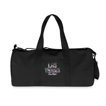 Las Vegas Ville Lumière – Casino Rétro - Sac de sport en toile recyclée Stanley/Stella - noir - Devant