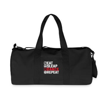 Eat Sleep Dance Repeat – Cool Dance Design - Sac de sport en toile recyclée Stanley/Stella - noir - Devant