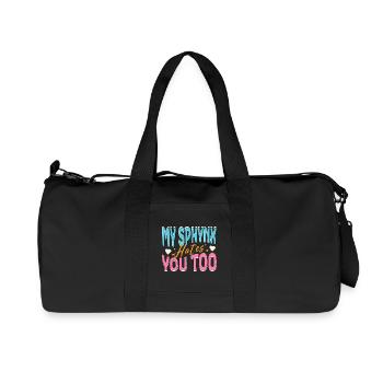 Meine Sphynx-Katze hasst dich komisch - Recycelte Canvas-Sporttasche von Stanley/Stella - Schwarz - Vorne