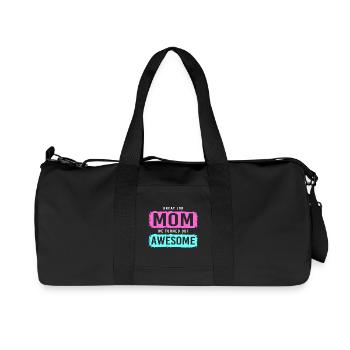 Single Mom Single Mom Single Mom - Recycled Canvas Sports Bag by Stanley/Stella - black - Front