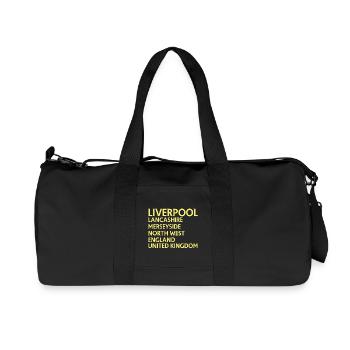 Liverpool – England Lyrics Design - Recycled Canvas Sports Bag by Stanley/Stella - black - Front