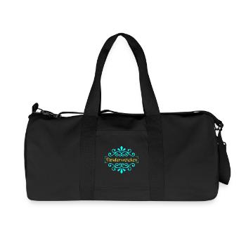 Deswerweschen Ornament Glitzer - Recycelte Canvas-Sporttasche von Stanley/Stella - Schwarz - Vorne