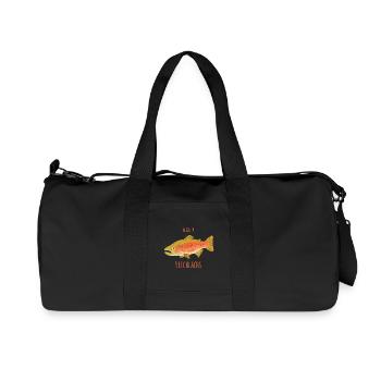 Petit saumon espiègle - Sac de sport en toile recyclée Stanley/Stella - noir - Devant