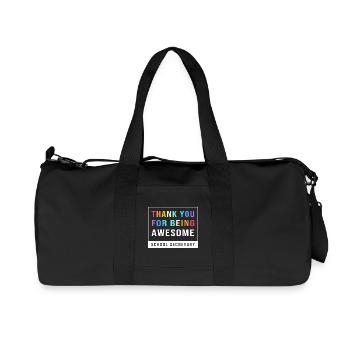 School Secretary School Secretary - Recycled Canvas Sports Bag by Stanley/Stella - black - Front
