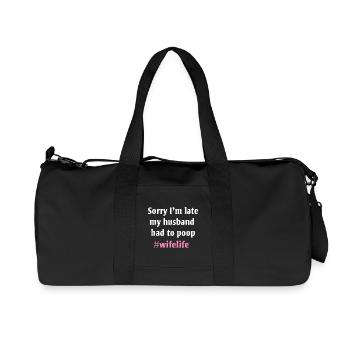 Verstorbene Ehefrau Leben Kackwitz Tee - Recycelte Canvas-Sporttasche von Stanley/Stella - Schwarz - Vorne