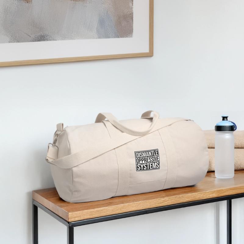 Dismantle Oppressive Systems Activism Statement Recycled Canvas Sports Bag by Stanley/Stella