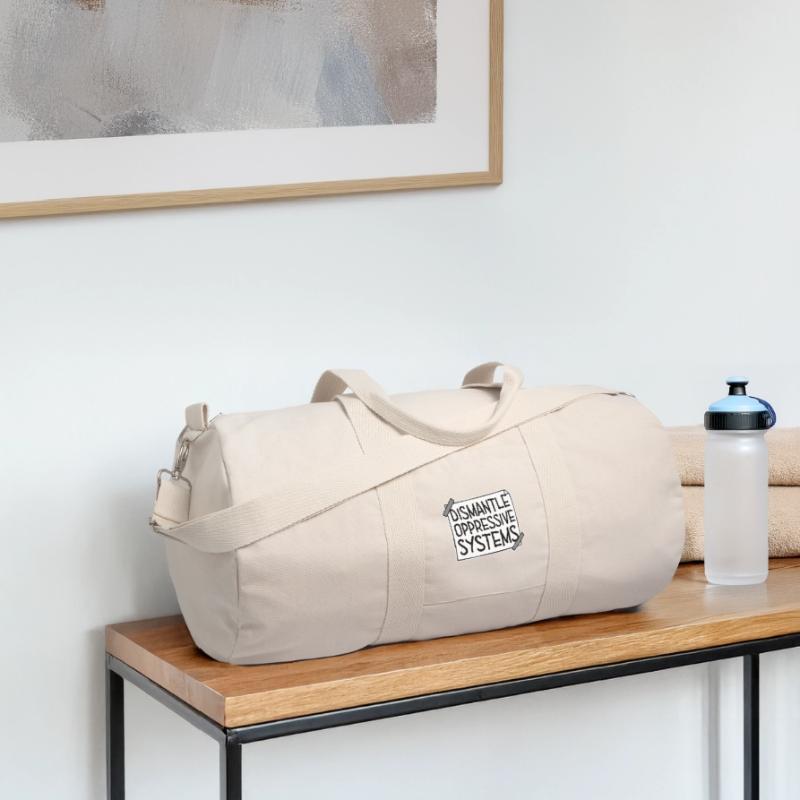 Dismantle Oppressive Systems Activism Statement Recycled Canvas Sports Bag by Stanley/Stella