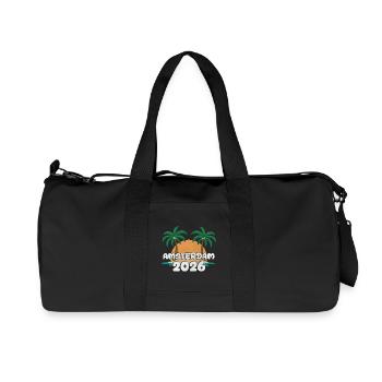 Amsterdam 2026 - Sac de sport en toile recyclée Stanley/Stella - noir - Devant