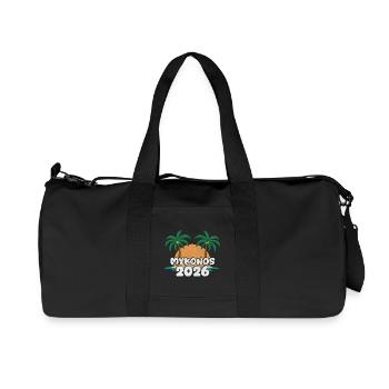 Mykonos 2026 - Recycled Canvas Sports Bag by Stanley/Stella - black - Front