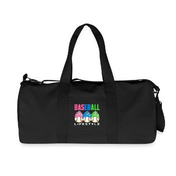 Baseball Lifestyle Cupcakes Sweet - Recycled Canvas Sports Bag by Stanley/Stella - black - Front