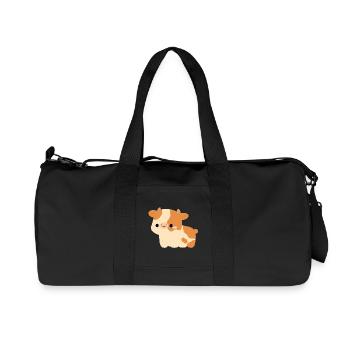 Vache d’Ayrshire - Sac de sport en toile recyclée Stanley/Stella - noir - Devant