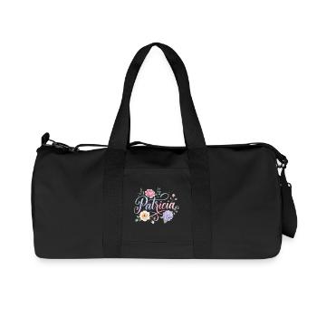 Patricia Blütenschrift - Recycelte Canvas-Sporttasche von Stanley/Stella - Schwarz - Vorne
