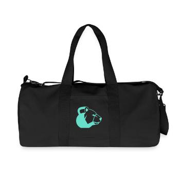Kettlebear Bear Power Symbol Dynamic - Recycled Canvas Sports Bag by Stanley/Stella - black - Front