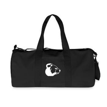 Bär Kettlebell Grafik Logo Dynamisch - Recycelte Canvas-Sporttasche von Stanley/Stella - Schwarz - Vorne