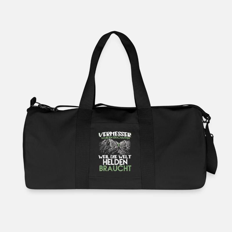 Vermesser Helden - Recycelte Canvas-Sporttasche von Stanley/Stella - Schwarz