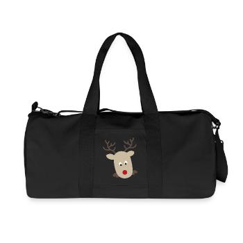 Elch - Recycelte Canvas-Sporttasche von Stanley/Stella - Schwarz - Vorne