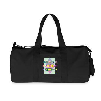 Fish - Recycled Canvas Sports Bag by Stanley/Stella - black - Front