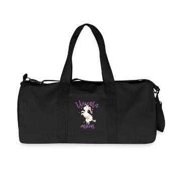 Unicorn Mother - Les mères sont des licornes spéciales - Sac de sport en toile recyclée Stanley/Stella - noir - Devant