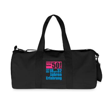 Je ne suis pas 50 années - Sac de sport en toile recyclée Stanley/Stella - noir - Devant