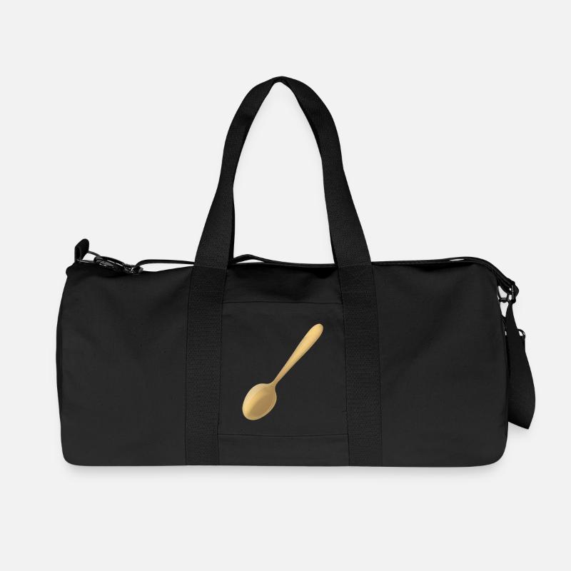 ein goldener Löffel - Recycelte Canvas-Sporttasche von Stanley/Stella - Schwarz
