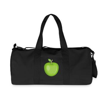 Autocollant drôle d'une pomme - Sac de sport en toile recyclée Stanley/Stella - noir - Devant