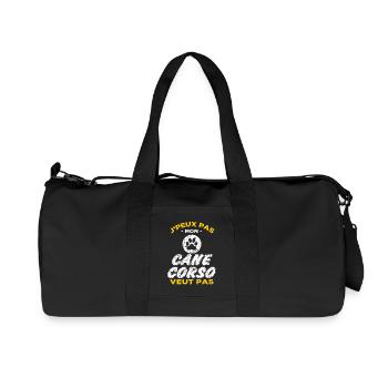 Cane Corso - Sac de sport en toile recyclée Stanley/Stella - noir - Devant