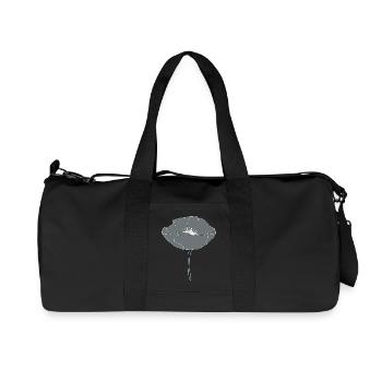 poppy grey - Recycled Canvas Sports Bag by Stanley/Stella - black - Front