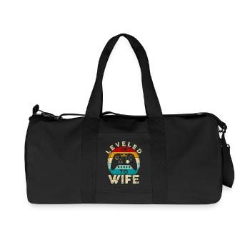 Montez de niveau en épouse Rétro Gamer - Sac de sport en toile recyclée Stanley/Stella - noir - Devant