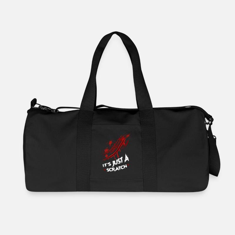 Halloween scratch mark - Recycled Canvas Sports Bag by Stanley/Stella - black