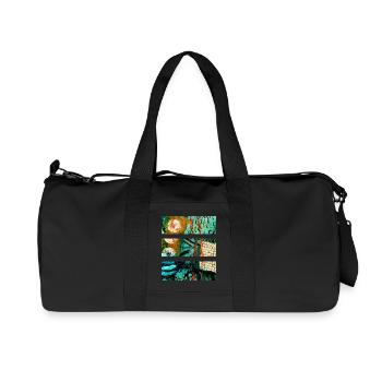 Paysage abstrait aux couleurs vives - Sac de sport en toile recyclée Stanley/Stella - noir - Devant