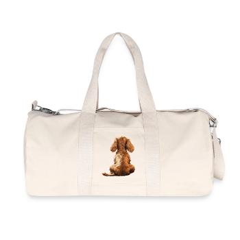 Cocker Spaniel - Recycled Canvas Sports Bag by Stanley/Stella - natural - Front