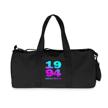 Anniversaire, édition limitée née en 1994 - Sac de sport en toile recyclée Stanley/Stella - noir - Devant